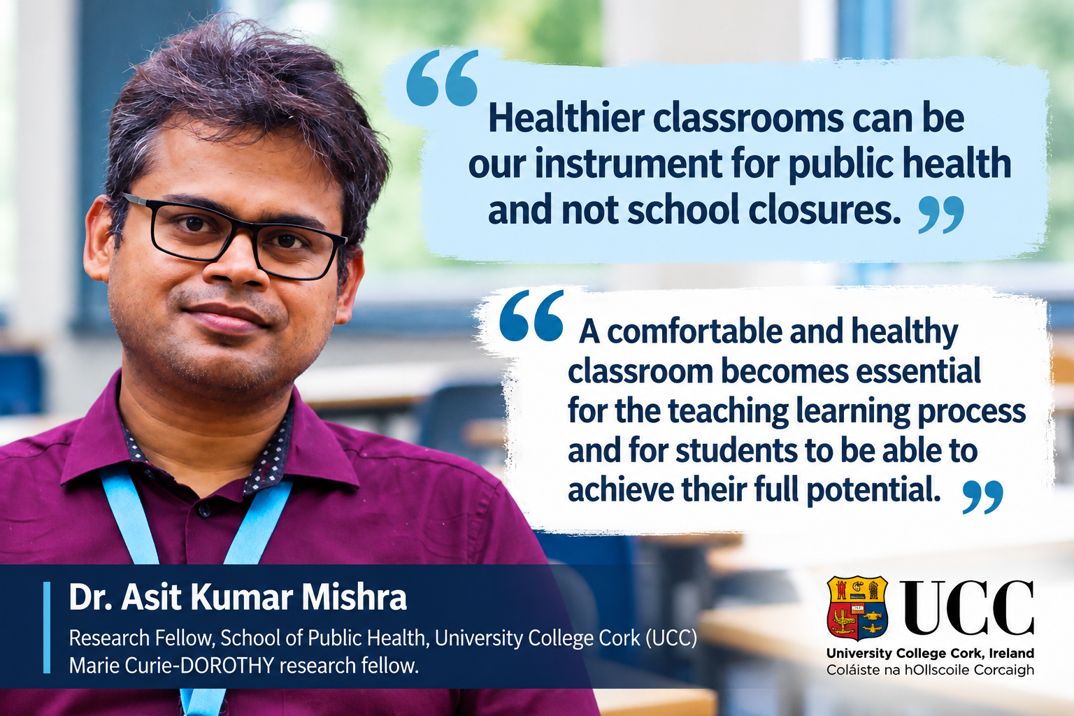 Dr Asit Kumar Mishra on healthier classrooms